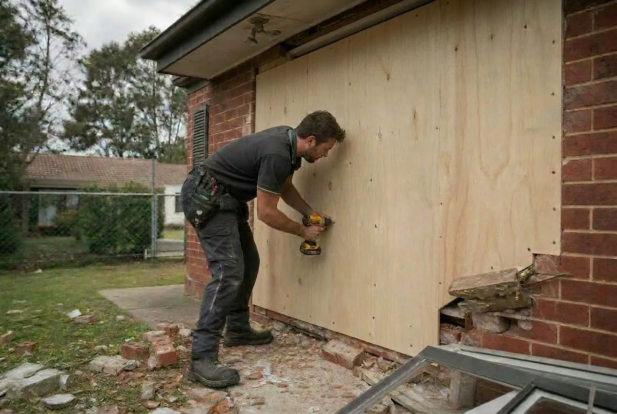 Structural shoring after impact damage by Asset Repair Group