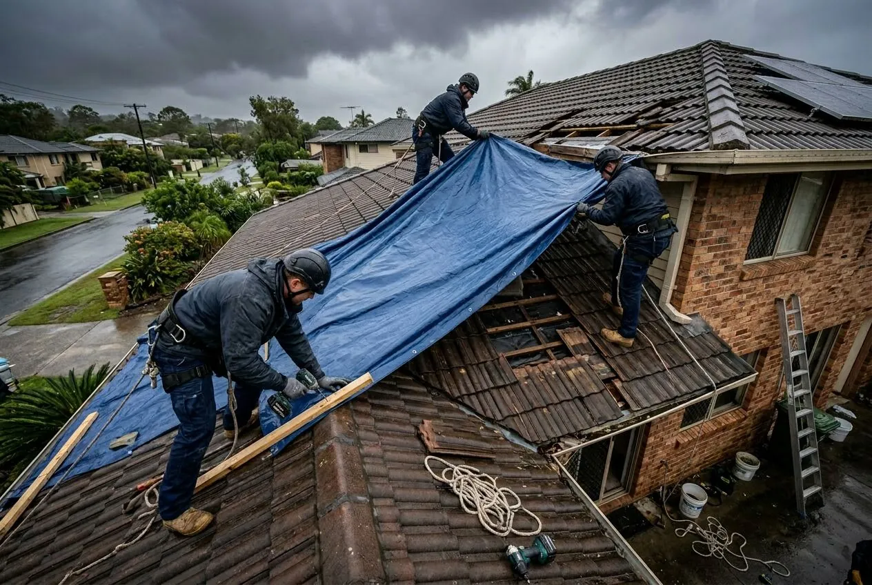 24/7 emergency makesafe roof tarping by Asset Repair Group