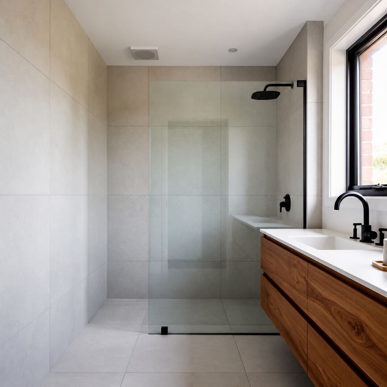 Completed bathroom renovation by Asset Repair Group